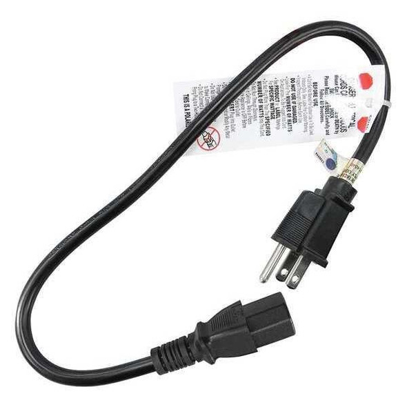 Manufacturer Varies Power Cord,5-15P,SJT,2 ft.,Blk,15A,14/3 5XFL6ID