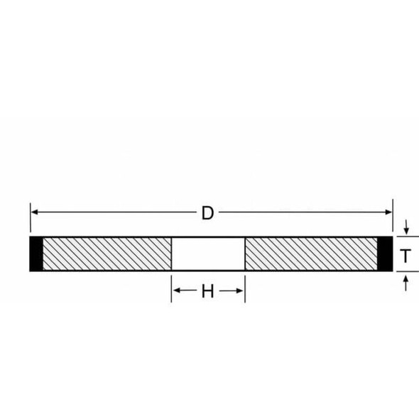 Norton Abrasives Straight Grinding Wheel,7In,150,1A1 69014191853