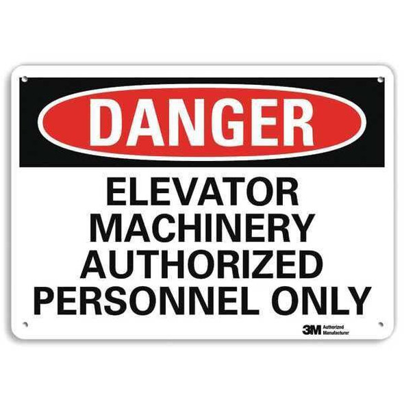 Lyle Danger Sign,10" W,7" H,0.040" Thickness, U3-1417-NA_10x7 U3-1417-NA_10x7