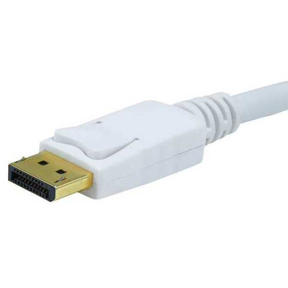 Monoprice CPU Cord,  Displayport/DVI, 10ft, White 6016