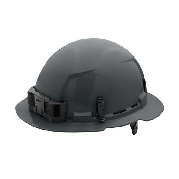 BOLT Gray Full Brim Hard Hat w/6pt Ratcheting Suspension - Type 1, Class E
