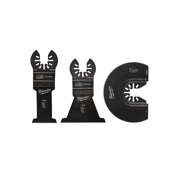 Milwaukee Tool OPEN-LOK Oscillating Multi-Tool Blade for Wood (3 pk) 49-10-9004