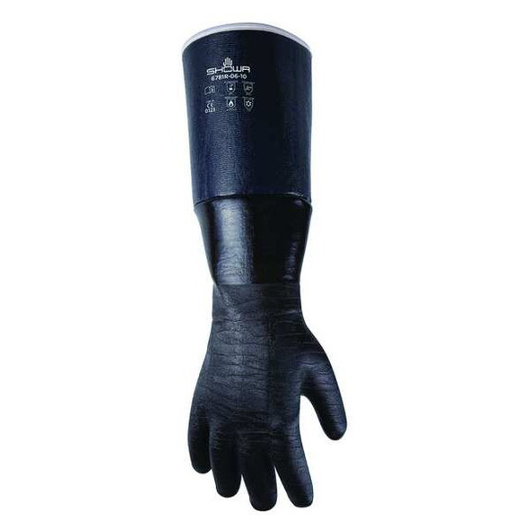 Showa Insulated Glove,Nitrile,Black,L,PR 6781R-06-10 Showa Insulated Glove,Nitrile,Black,L,PR 6781R-06-10