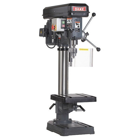 Bench Drill Press, Belt Drive, 1/2 hp, 120V AC V, 14 1/8 in Swing, 9 Speed