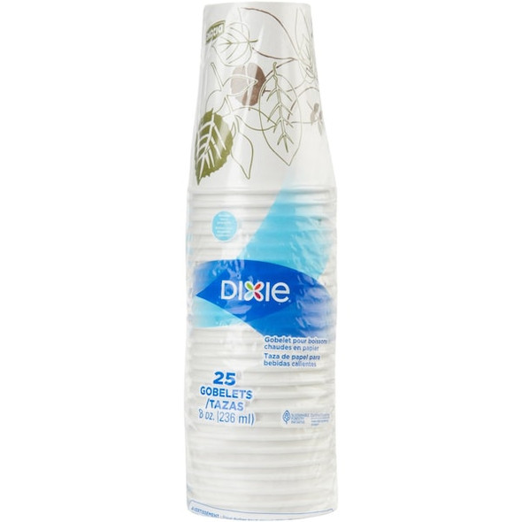 Dixie Disposable Hot Cup,8 oz,Wht,2338WS,PK500 2338WS Dixie Disposable Hot Cup,8 oz,Wht,2338WS,PK500 2338WS