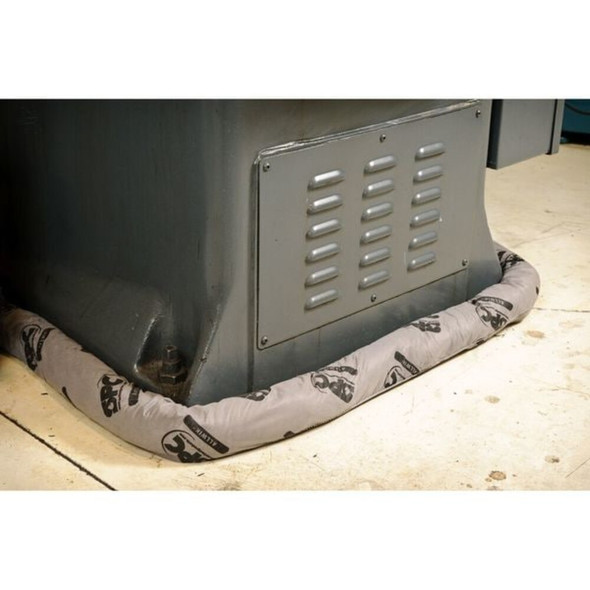 Brady Sorbent Sock, 40 gal, 3 in x 42 in, Universal, White, 20 PK BSC20