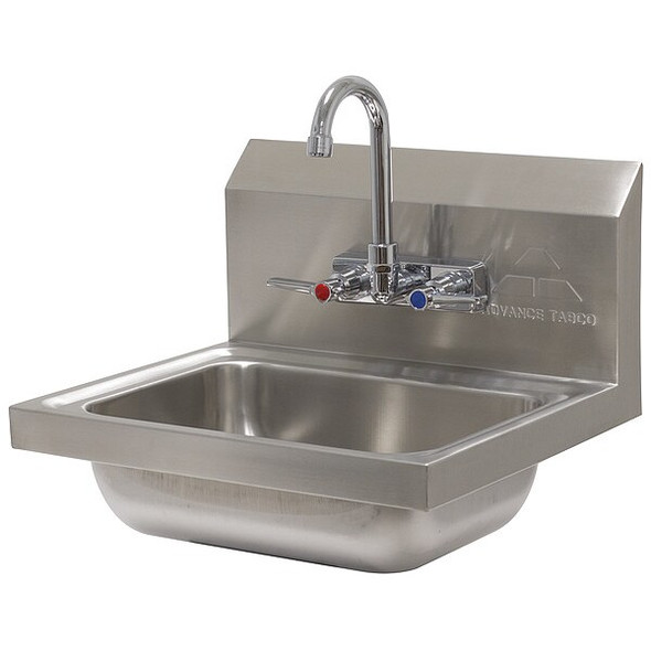 Advance Tabco Hand Sink,Wall,17-1/4 In. L,15-1/4 In. W 7-PS-60