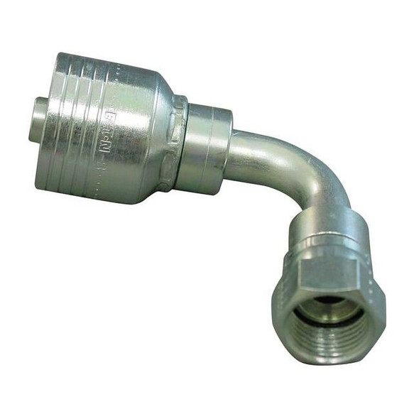Eaton Aeroquip Crimp Fitting,90 deg.,1-5/8",F,JIC 4SA20FJB20