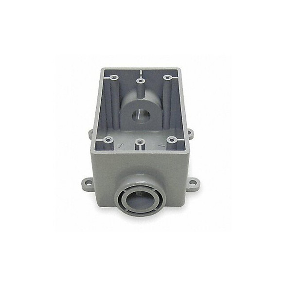 Cantex Weatherproof Box,1 in Hub,PVC 5133465