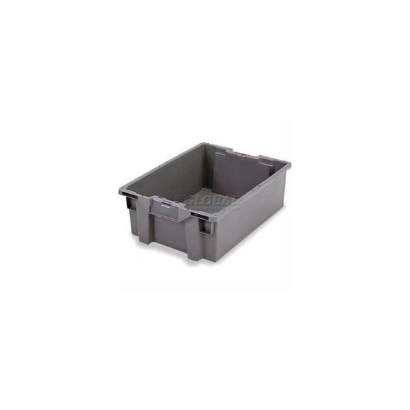 ORBIS Stack-N-Nest Pallet Container 23-5/8""L x 15-3/4""W x 8-1/2""H Gray Polyet