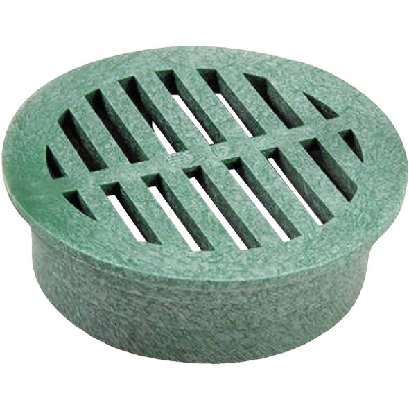 NDS 3 In. Green PVC Round Grate 16