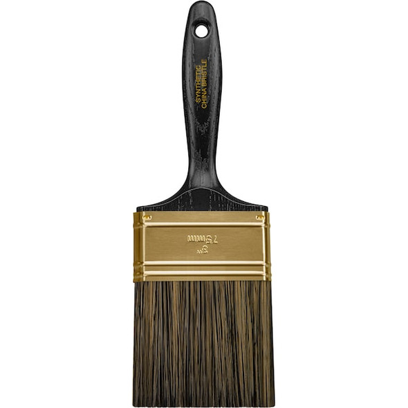 Wooster 3" Flat Sash Soft, China Hair Bristle, Paint Brush, Plastic Handle Z1101-3