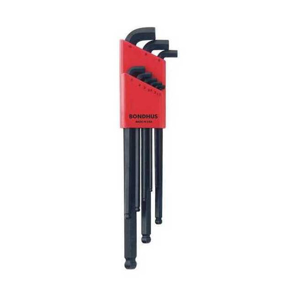 Bondhus 9 Piece Metric L-Shape Hex Key Set, 16599 16599