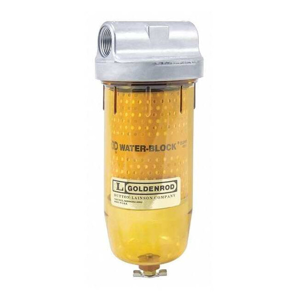 Goldenrod Fuel Filter, 25 gpm, 150 psi, 9-1/2 in L 496-3/4