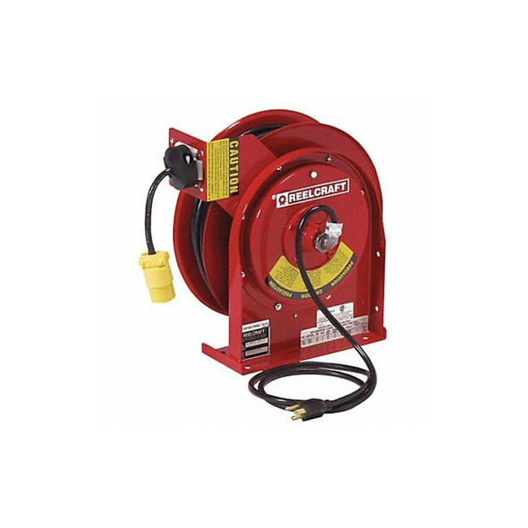 Reelcraft Cord Reel,45ft,12 AWG,Connector,120VAC L 4545 123 3SB
