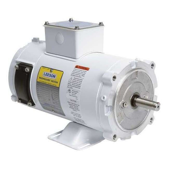 Leeson DC Washdown Motor,1/4 HP,1750,56C,90V 108423.00