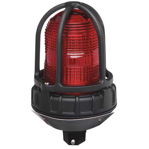 Strobe Light, Amber, LED, 24V AC/DC, 60 FPM, 6 17/32 in Dia., (F) 3/4 in NPT