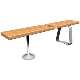 Global Industrial Steel Tube Pedestal Legs For Phenolic Locker Benches Gray Each