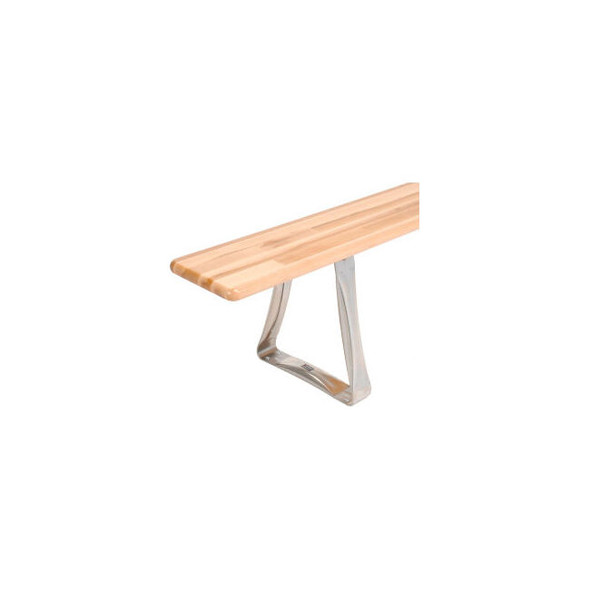 Global Industrial Trapezoid Legs for Plastic Locker Room Bench Stainless Steel E