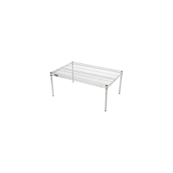 Nexelate Silver Epoxy Wire Dunnage Rack - 24""W x 14""D x 14""H