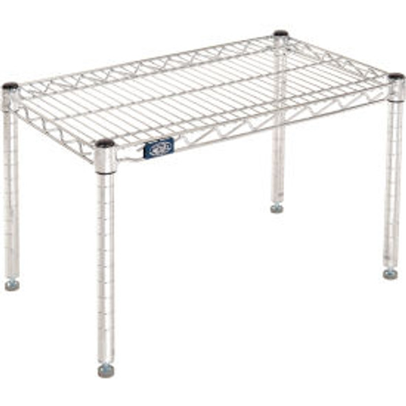 Nexel Chrome Wire Dunnage Rack - 24""W x 14""D x 14""H
