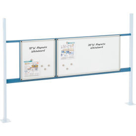 Global Industrial 18"" & 36"" Whiteboard Panel Kit 72""W Blue