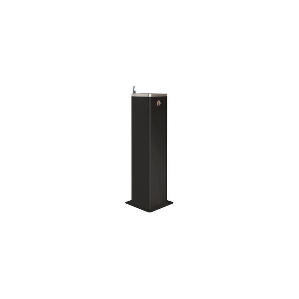 Global Industrial Outdoor Pedestal Drinking w/ Filter Black