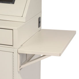 Global Industrial Set Of 2 Gray Side Shelves For Security Audio Visual Cart