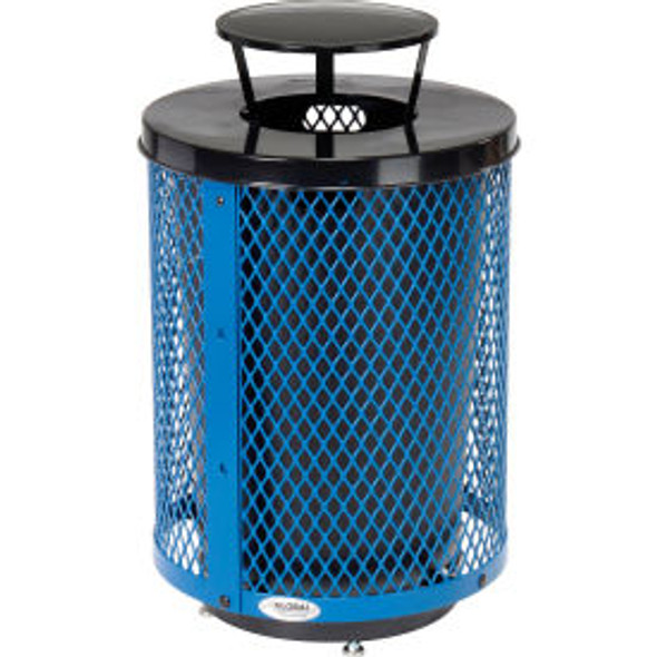 Global Industrial Outdoor Diamond Steel Trash Can W/Rain Bonnet Lid & Base 36 Ga Global Industrial Outdoor Diamond Steel Trash Can W/Rain Bonnet Lid & Base 36 Ga