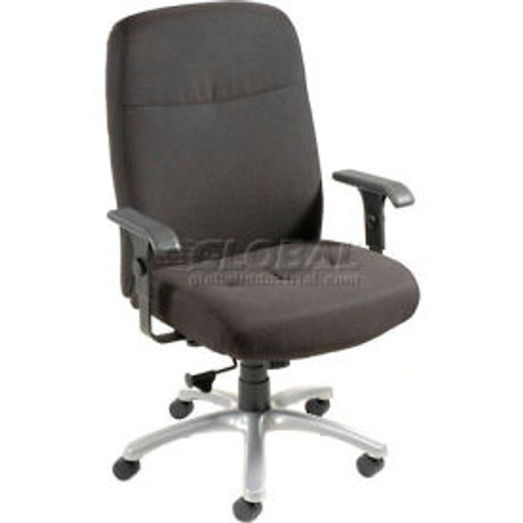 Interion Big & Tall Chair With 27""H Back & Adjustable Arms Fabric Black Interion Big & Tall Chair With 27""H Back & Adjustable Arms Fabric Black