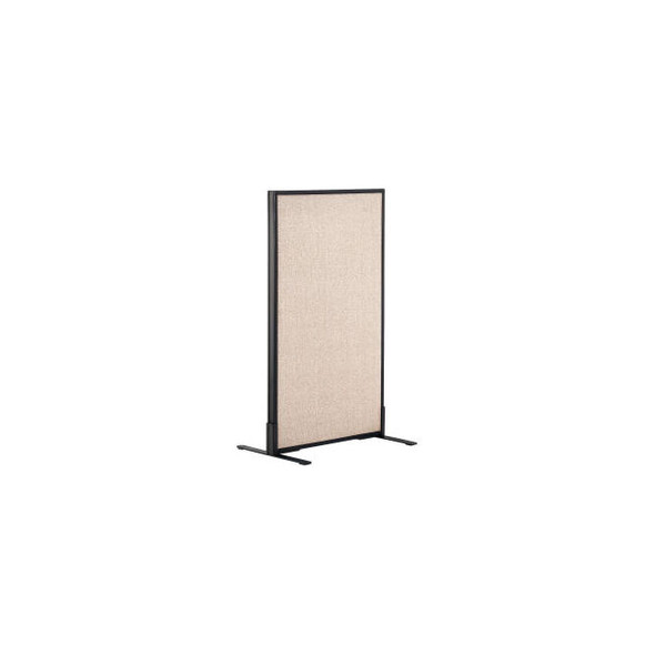 Interion Freestanding Office Partition Panel 24-1/4""W x 42""H Tan