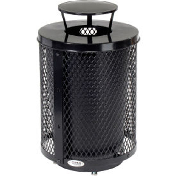 Global Industrial Outdoor Diamond Steel Trash Can W/Rain Bonnet Lid & Base 36 Ga Global Industrial Outdoor Diamond Steel Trash Can W/Rain Bonnet Lid & Base 36 Ga