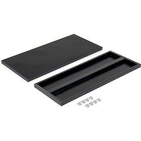 Global Industrial Shelves For 36""Wx24""D Storage Cabinet Black 2 Pack