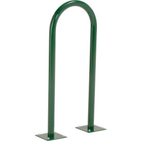 Global Industrial U-Rack Bike Rack 2-Bike Capacity Flange Mount Green