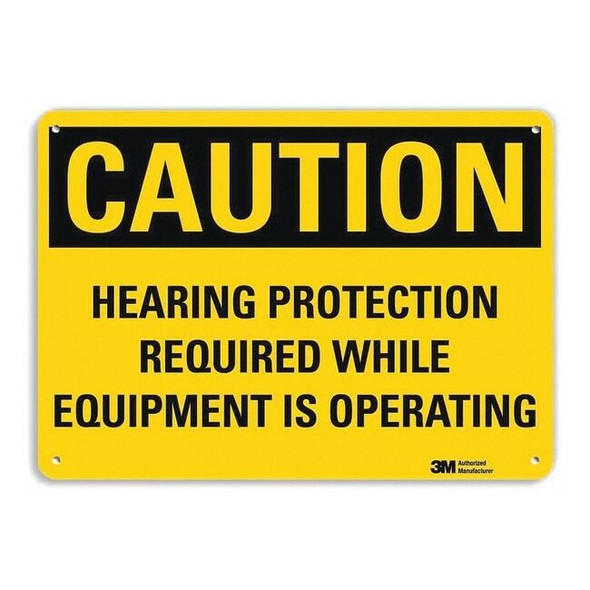 Lyle Caution Sign,10x7 In.,English, U1-1029-RA_10X7 U1-1029-RA_10X7