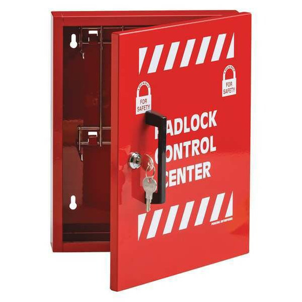 Brady Lockout Cabinet,Unfilled,10 In H LR008E Brady Lockout Cabinet,Unfilled,10 In H LR008E