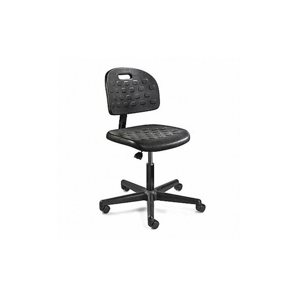 Bevco Polyurethane Desk Chair, 16" to 21", No Arms, Black V7007HC