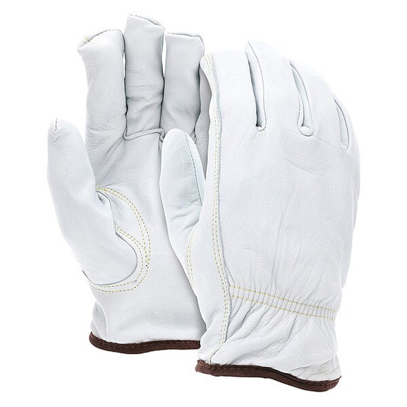 Mcr Safety Leather Gloves, Cut Level A4 ,S 12 PK 3613HS