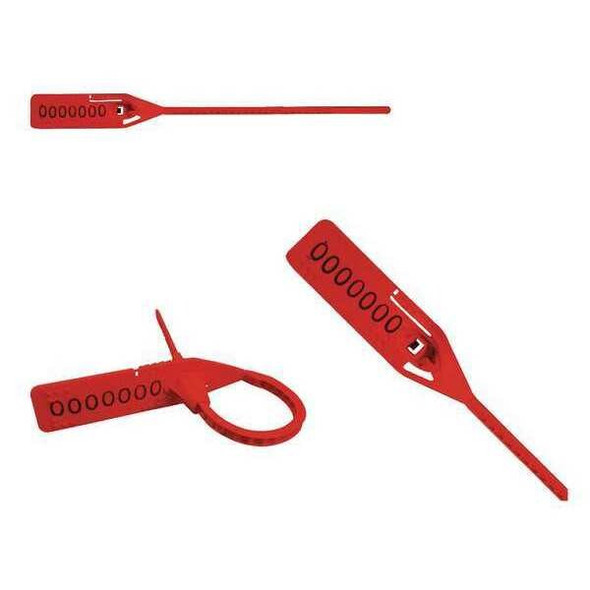Elc Security Products Pull-Tight Seals,Red,Unfinished,PK250 061H14PPRD Elc Security Products Pull-Tight Seals,Red,Unfinished,PK250 061H14PPRD