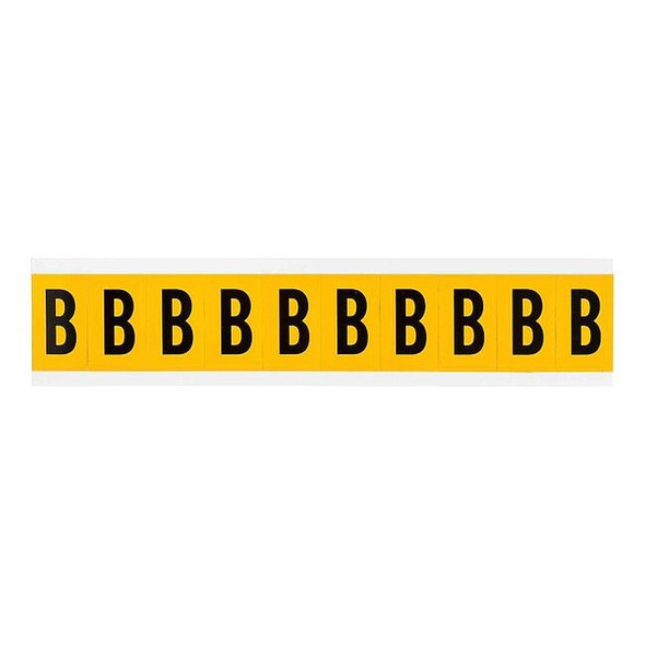 Brady LetterLabel,Vinyl,1-1/2inH,7/8inW 1530-B
