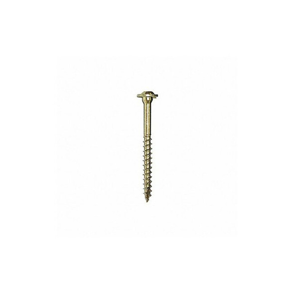 Deck Screw, 1/4 in x 2-1/8 in, Steel, Flange Round Head, Torx Drive, 50 PK