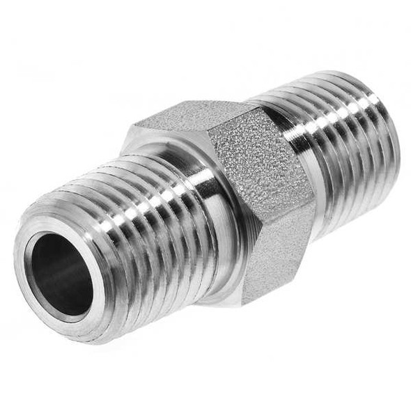 Manufacturer Varies Straight Adapter,Steel,3/8 ",NPT x BSPT ZUSA-PF-8004