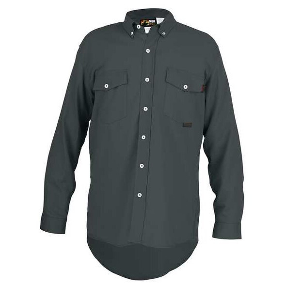 Mcr Safety Men's FR Long Sleeve Shirt, 8.7 cal/sq cm, L, Max Comfort(TM) S1GL