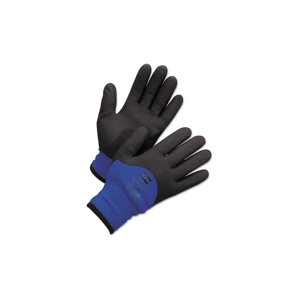 NorthFlex™ Cold Grip™ Coated Gloves, Medium, Black/Blue