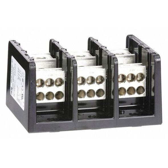 Square D Power Distr Block,Al/Cu,600V AC/DC 9080LBA363106 Square D Power Distr Block,Al/Cu,600V AC/DC 9080LBA363106