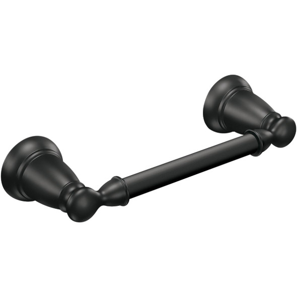 Moen Banbury Pivoting Wall Mount Paper Holder, Matte Black Y2608BL