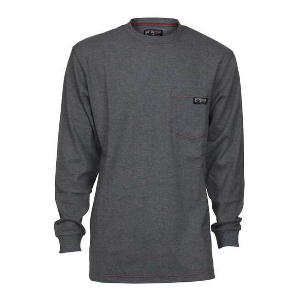 Mcr Safety Men's FR Long Sleeve Shirt, 10.6 cal/sq cm, L LST1GL