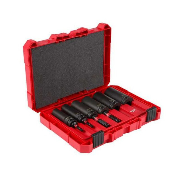 Milwaukee Tool 10 pc. SHOCKWAVE Lineman's 12 Point 2-in-1 Socket Set 49-66-5125