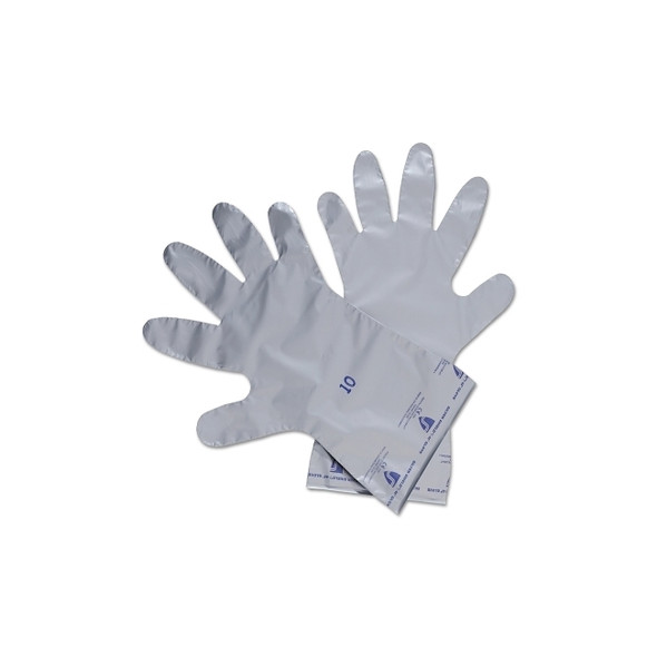 Silver Shield® Chemical-Resistant Gloves, Size 9, Silver