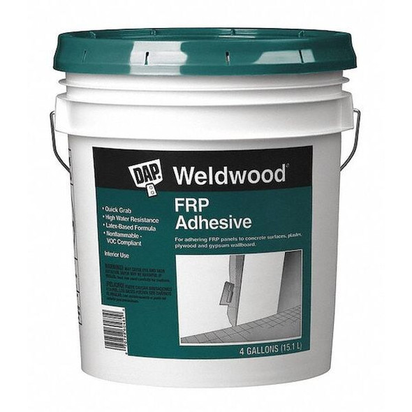 Dap Construction Adhesive, FRP Series, Amber, 4 gal, Pail 60481